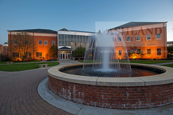 Hawkins Conard Student Center & Fountain