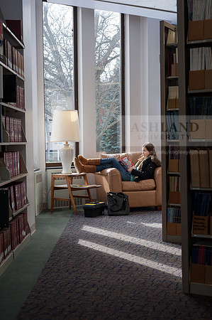 Zula Kile in the Library