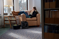 Zula Kile in the Library