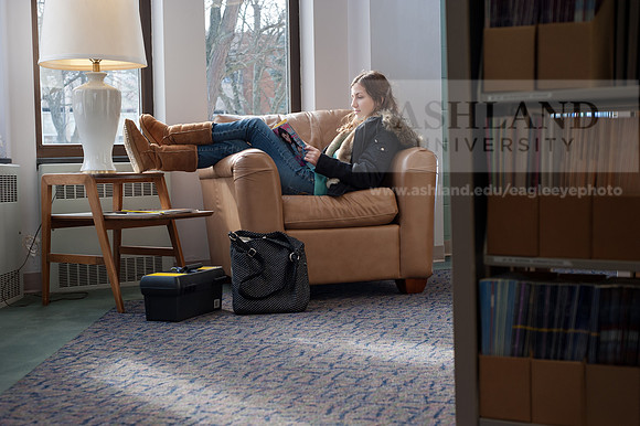 Zula Kile in the Library